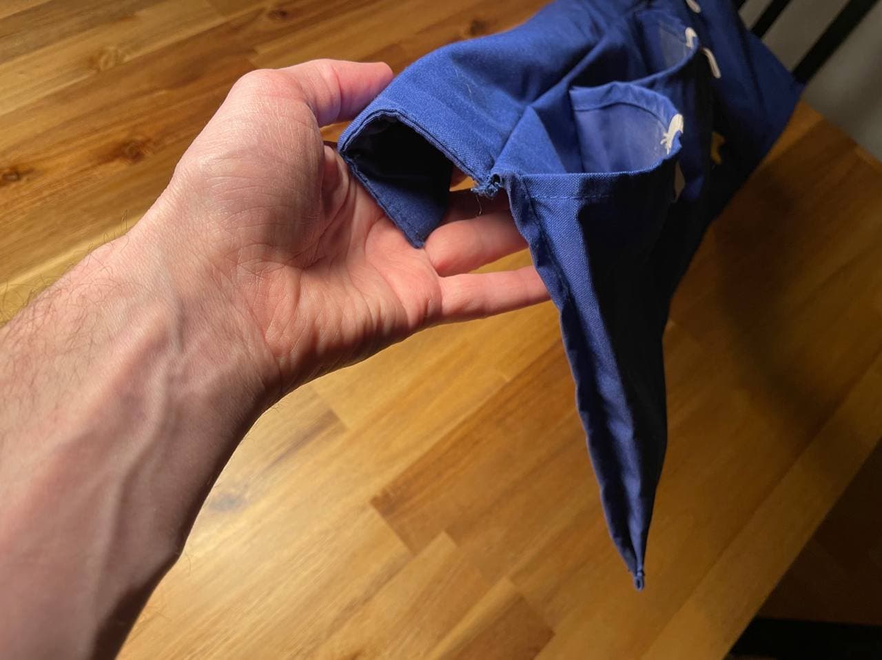 Blauer Adventskalender / Adventstasche