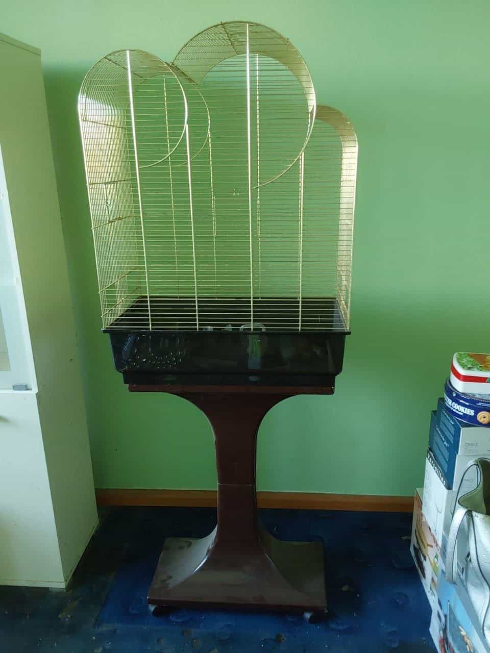 Vogelvoliere auf Rädern 153cm hoch