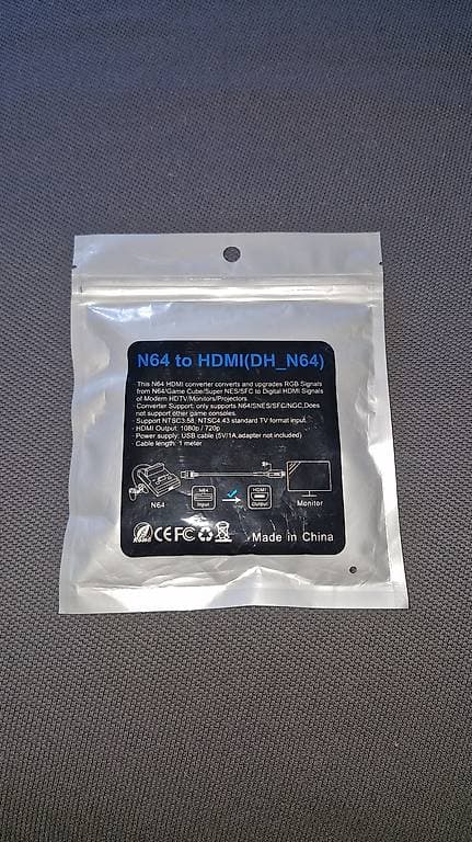Câble adaptateur Nitendo N64 à HDMI