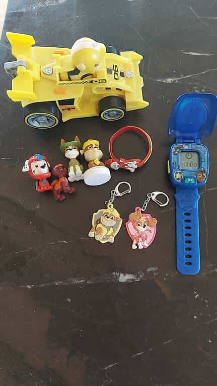 Paw Patrol Auto + Uhr etc. - montre+voiture Pat Patrouille