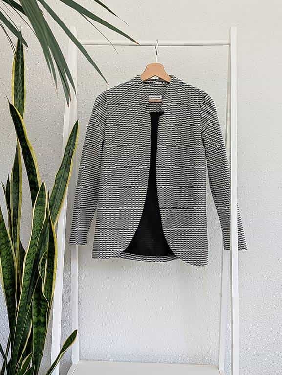 Blazer im Hahnentrittmuster