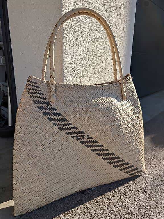Sac shopper en paille