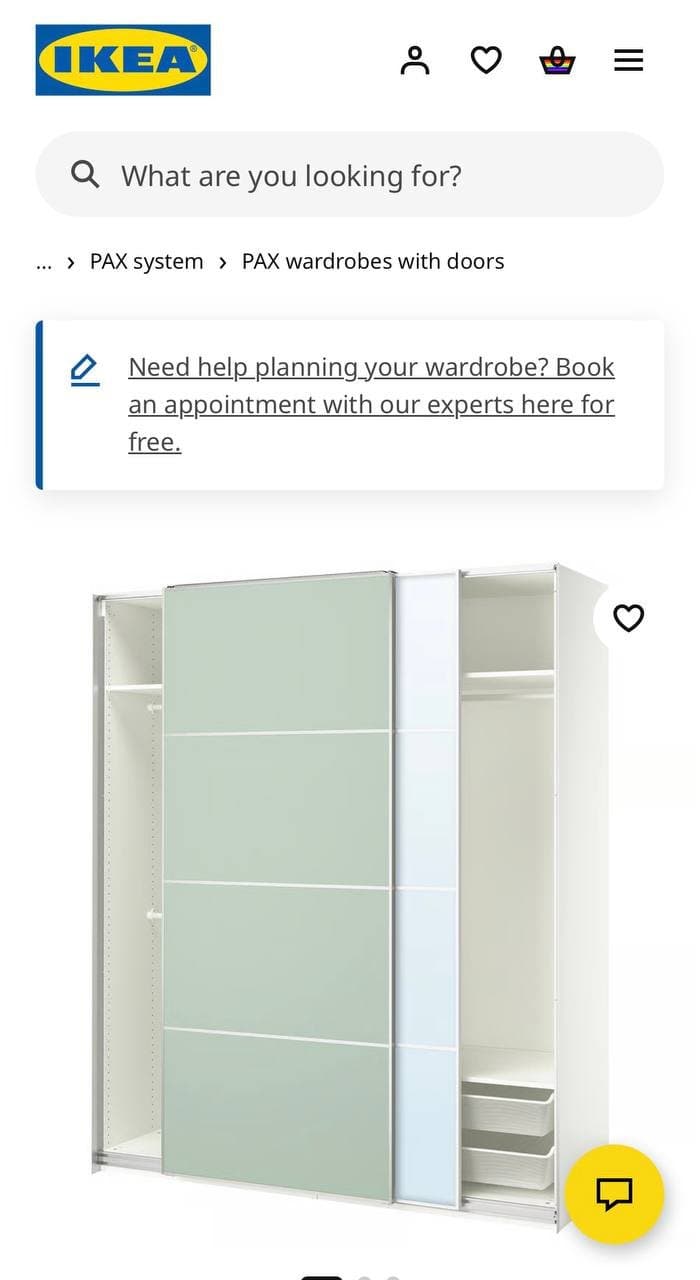 IKEA PAX Kleiderschrank mit Spiegel