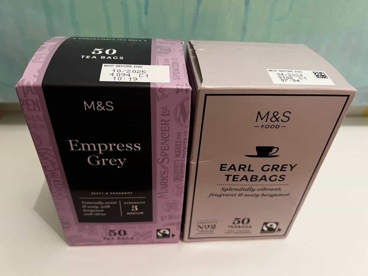 2x Schwarztee Marks & Spencer (abgelaufen)