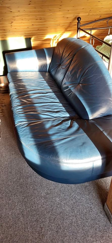 Recamiere Sofa aus Leder