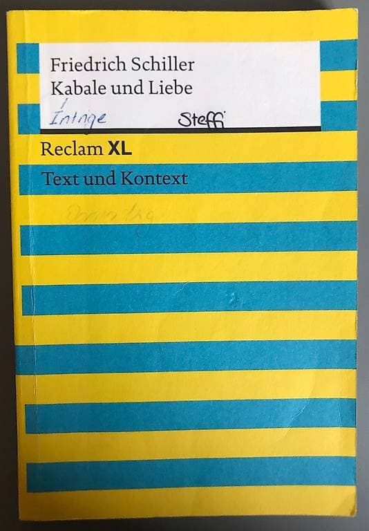 Kabale und Liebe von Friedrich Schiller