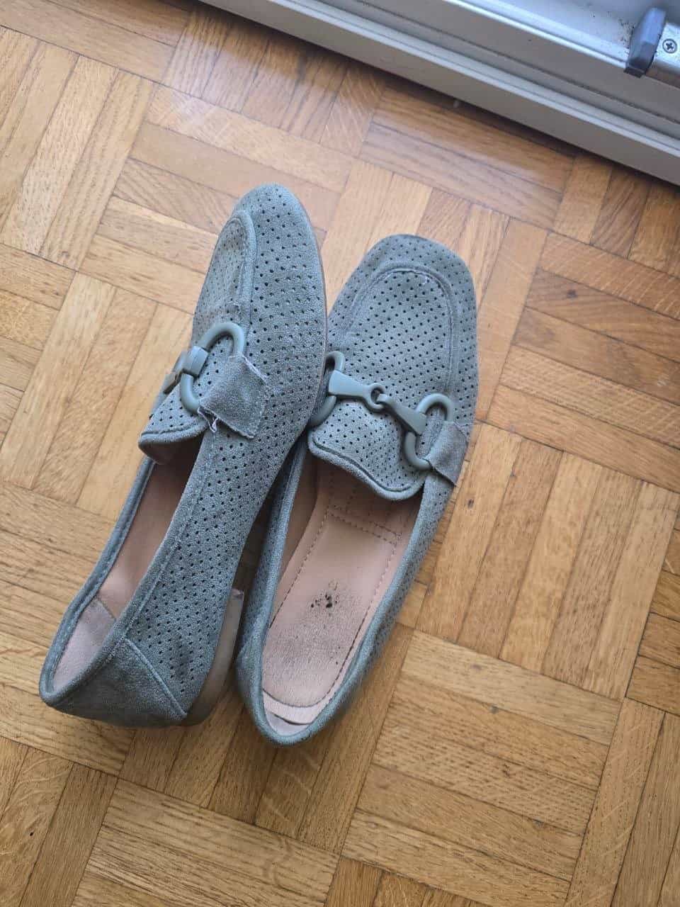 Grau Loafers Grösse 38