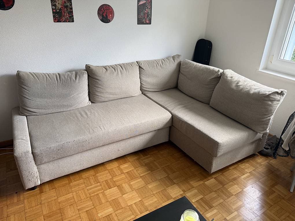 Sofa mit Bettfunktion und Stauraum