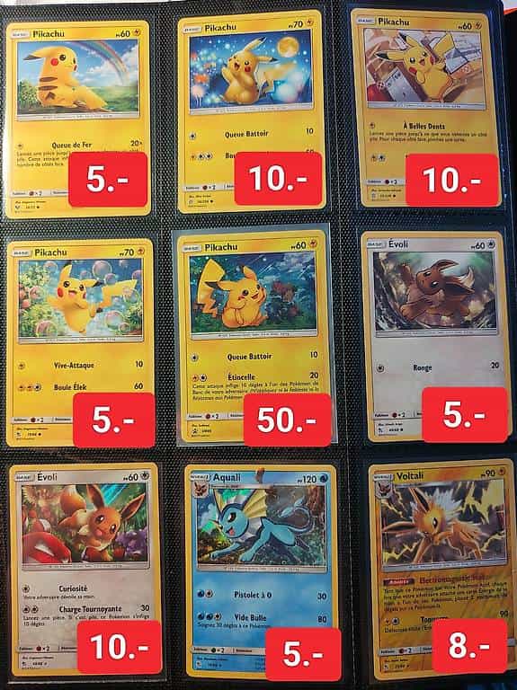 TOP cartes & PROMO Pokemon Soleil et Lune