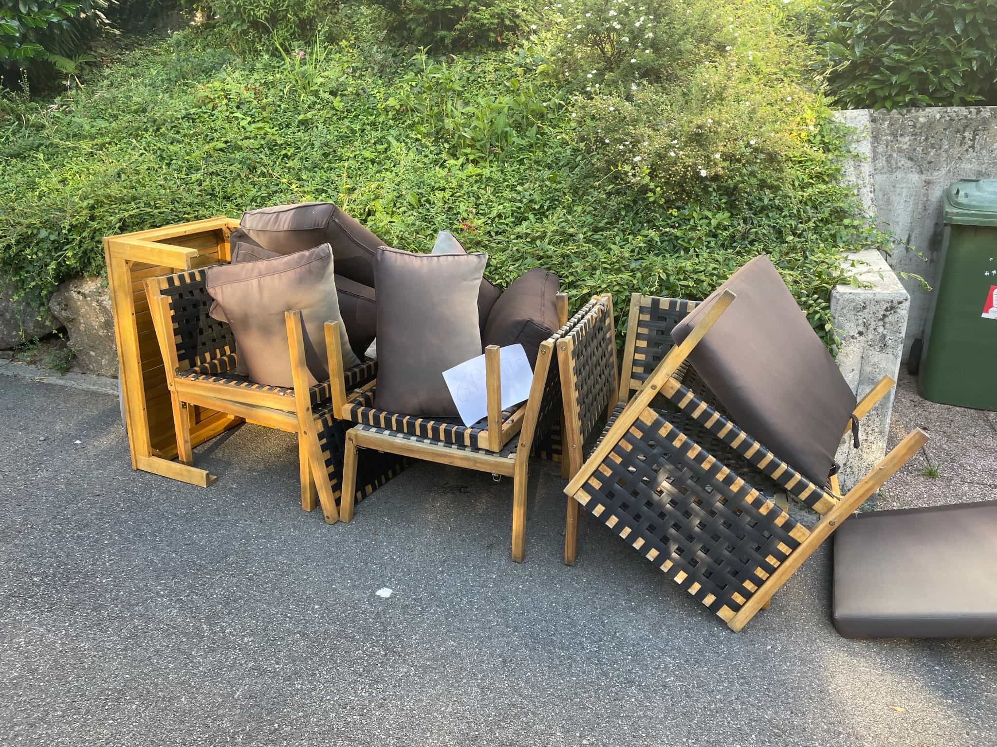 Gardensofa set with table