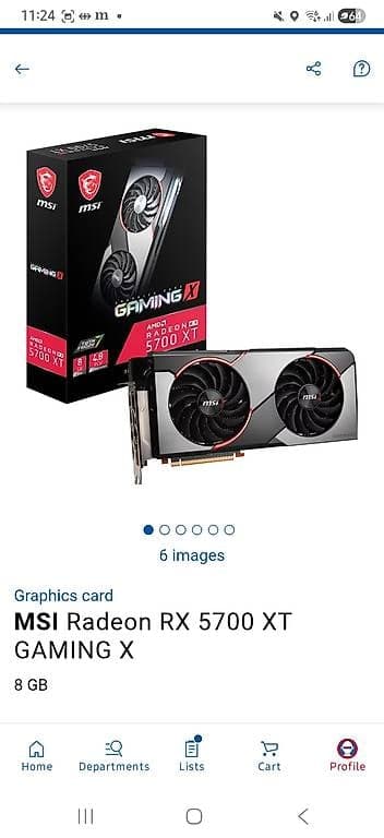 MSI Radeon RX 5700 XT GAMING X Grafikkarte