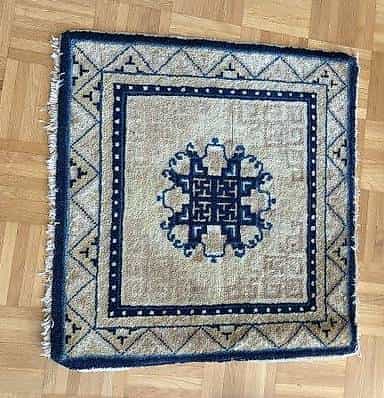 Kleiner Orientteppich, handgeknüpft