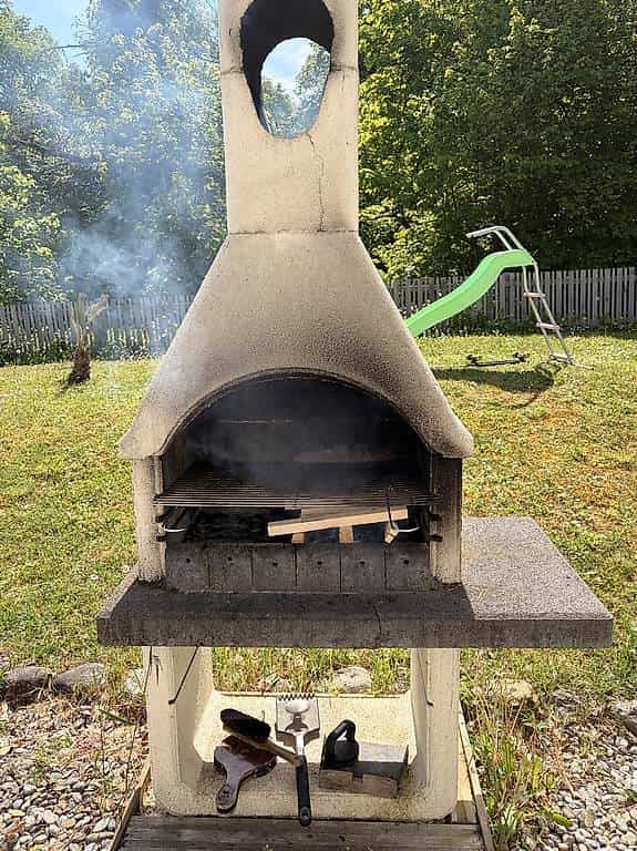 À donner grill cheminée