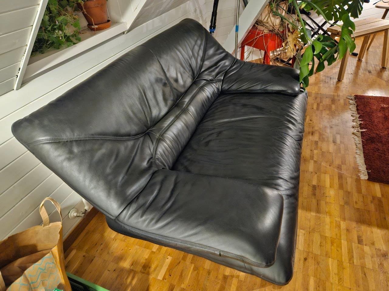 Comfy Ledersofa 160cm