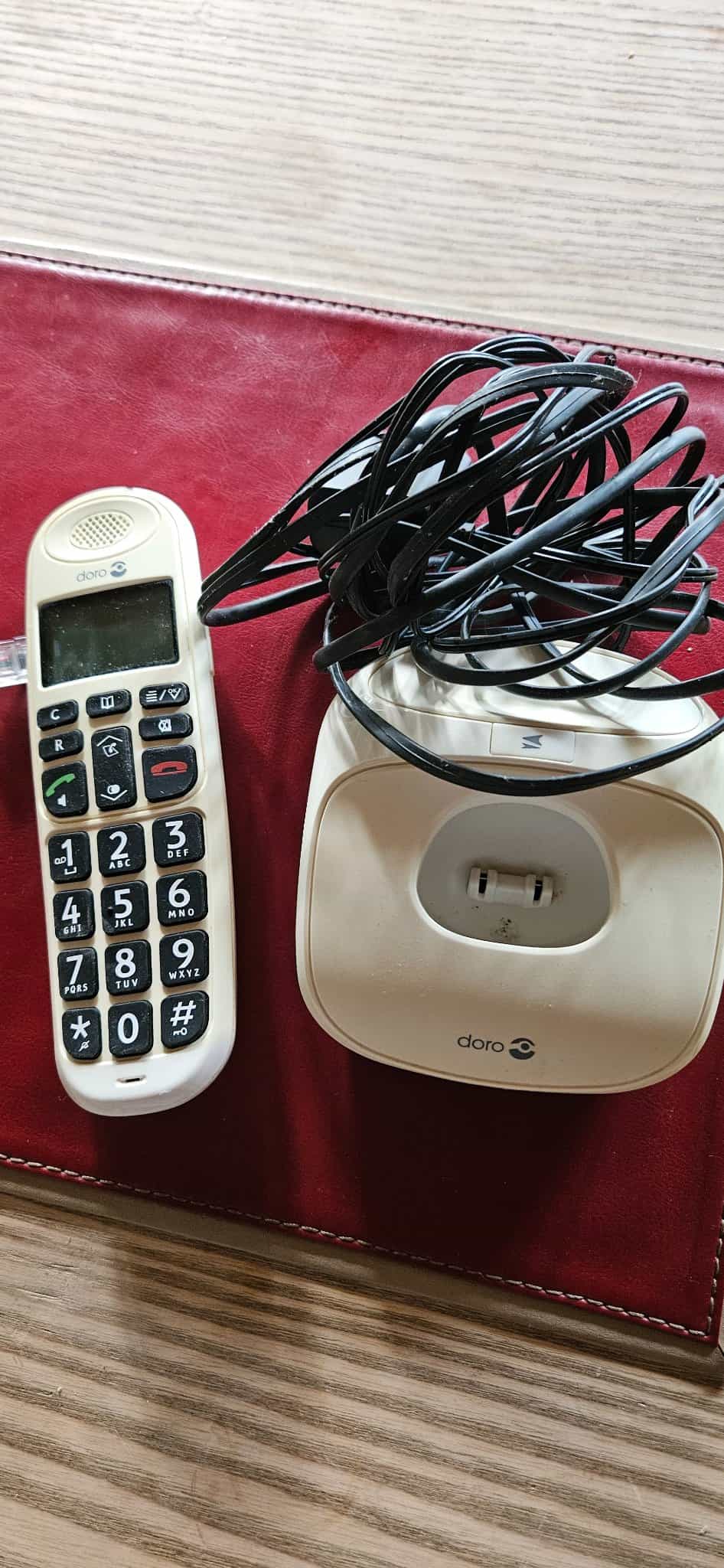Schnurloses Telefon Doro, beige