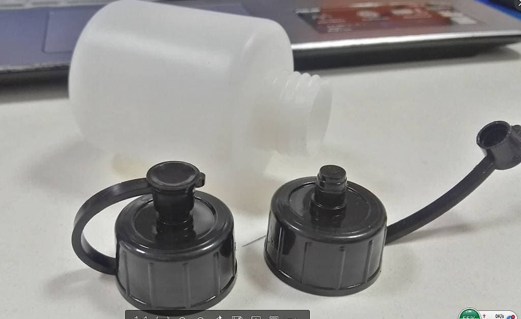 500 Stück Plastikflaschen 85 ml mit Klappdeckel