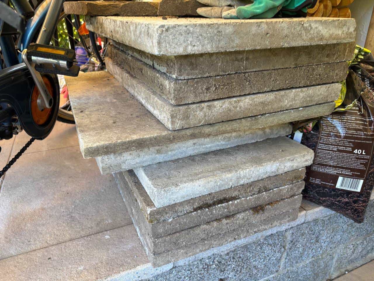 Alte Terrassenplatten