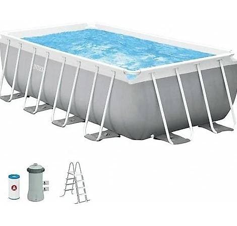 A donner piscine Intex d'occasion avec accessoires
