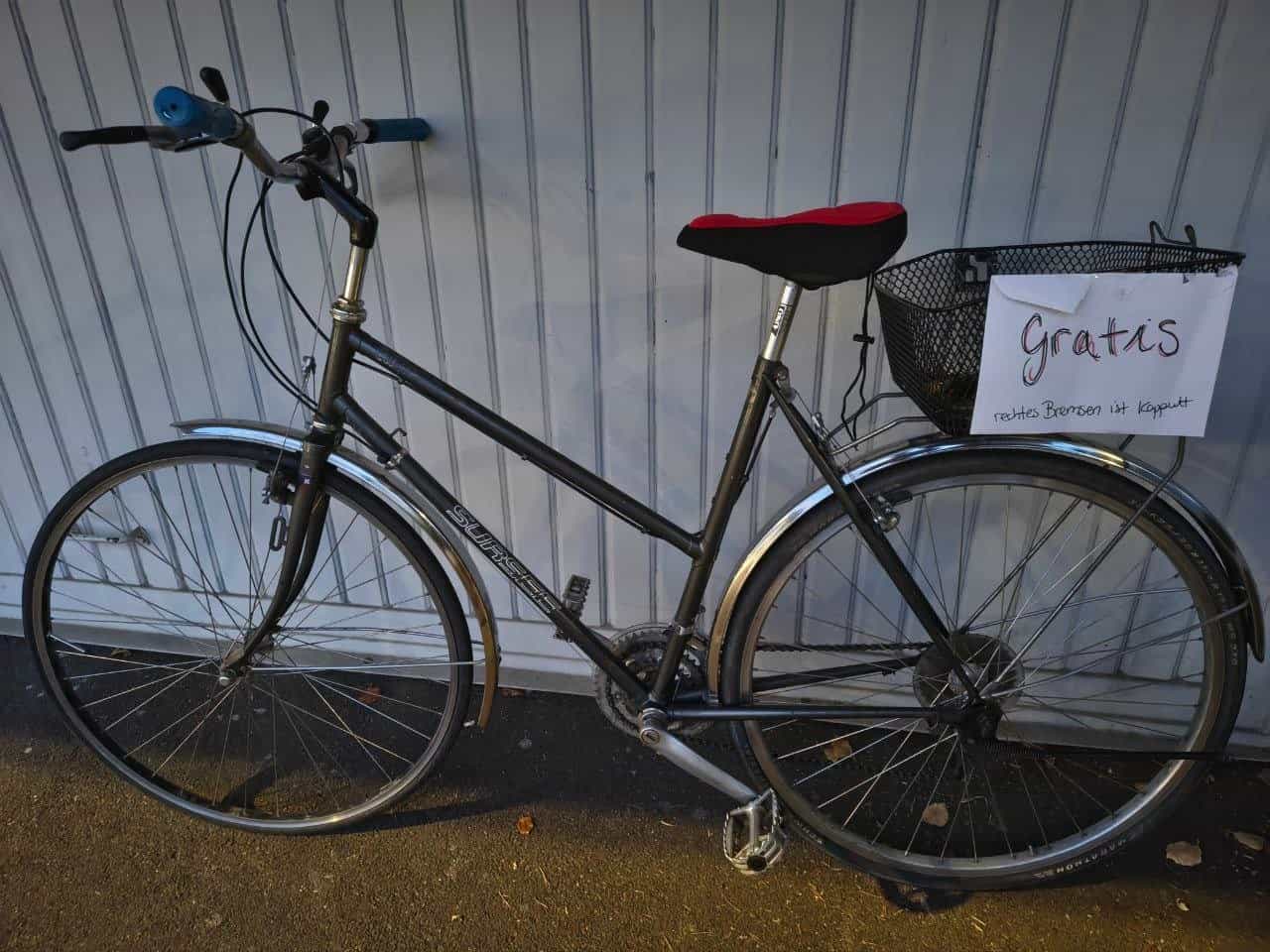 Fahrrad zu verschenken