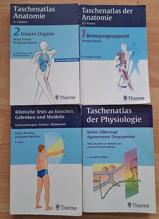 Diverse Physiobücher