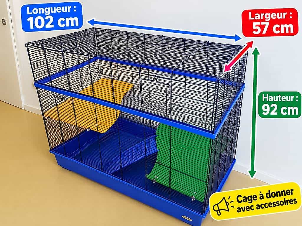 Cage pour rongeur (rats) etc. A donner