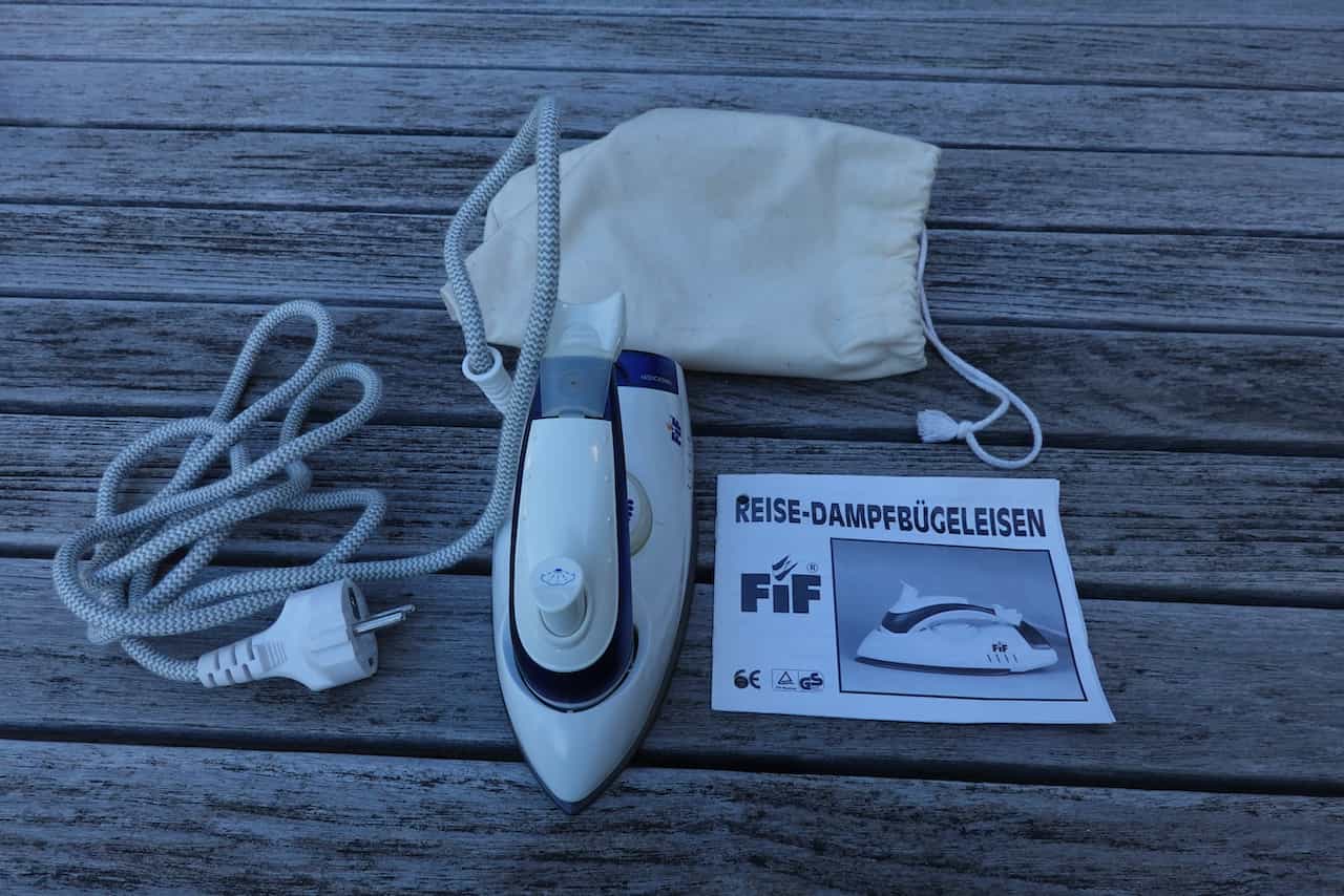 Reisebügeleisen FIF, weiss