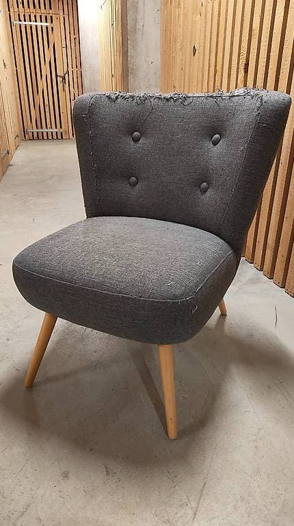 Fauteuil vintage gris