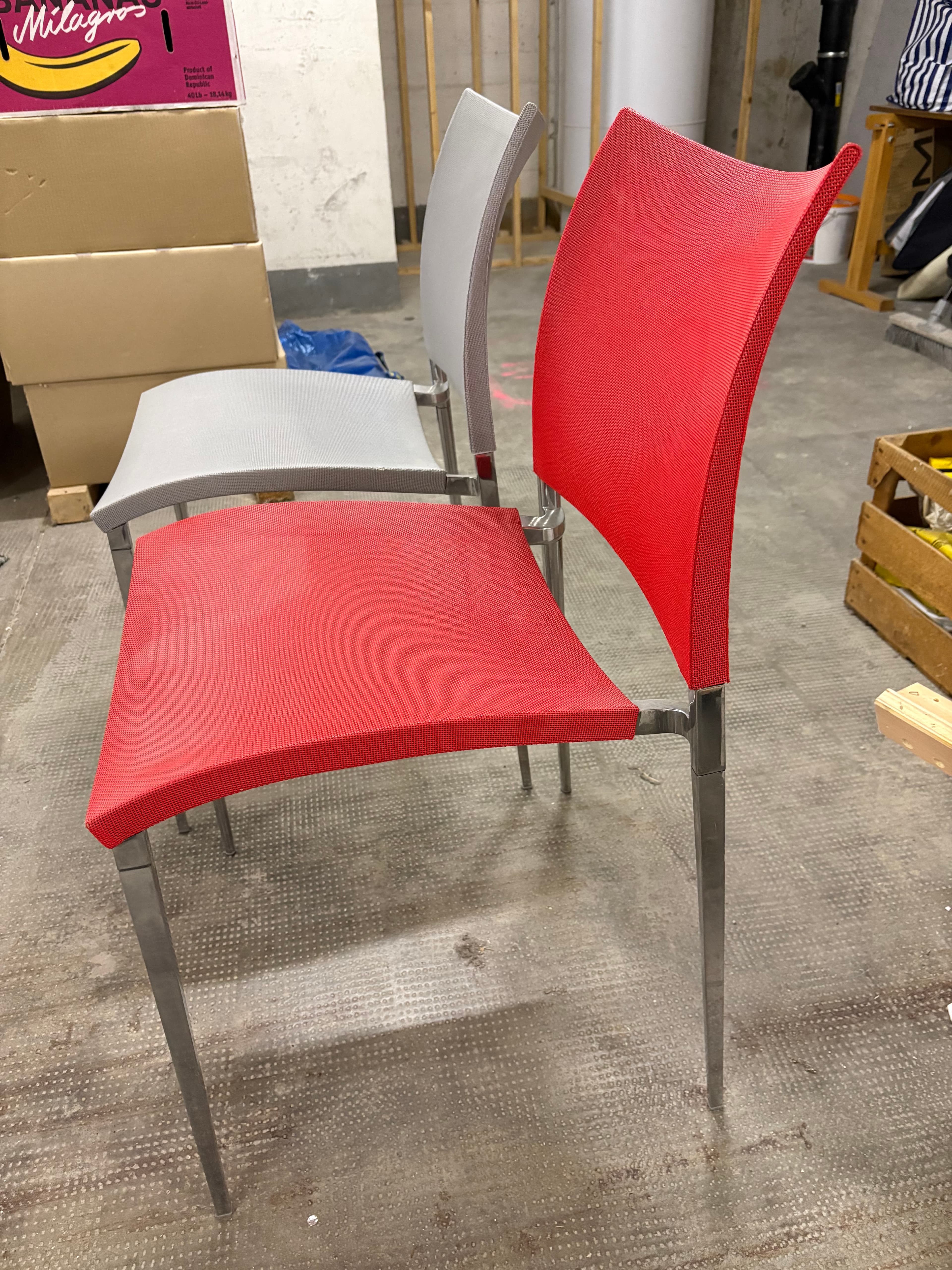 Stühle aus Aluminium