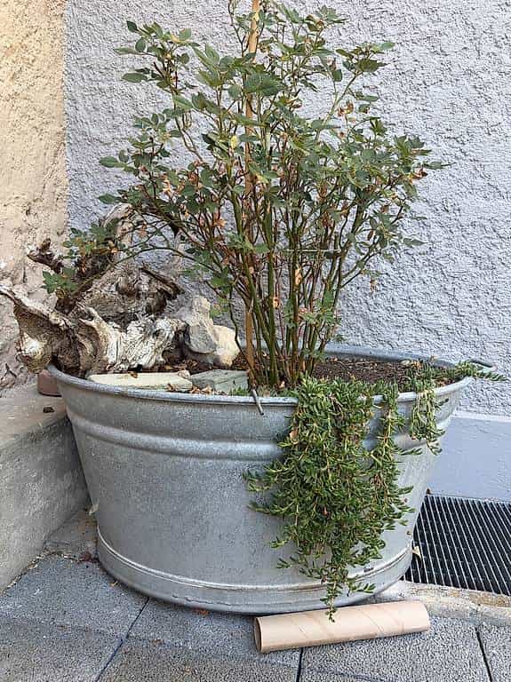 Metall Blumenwanne