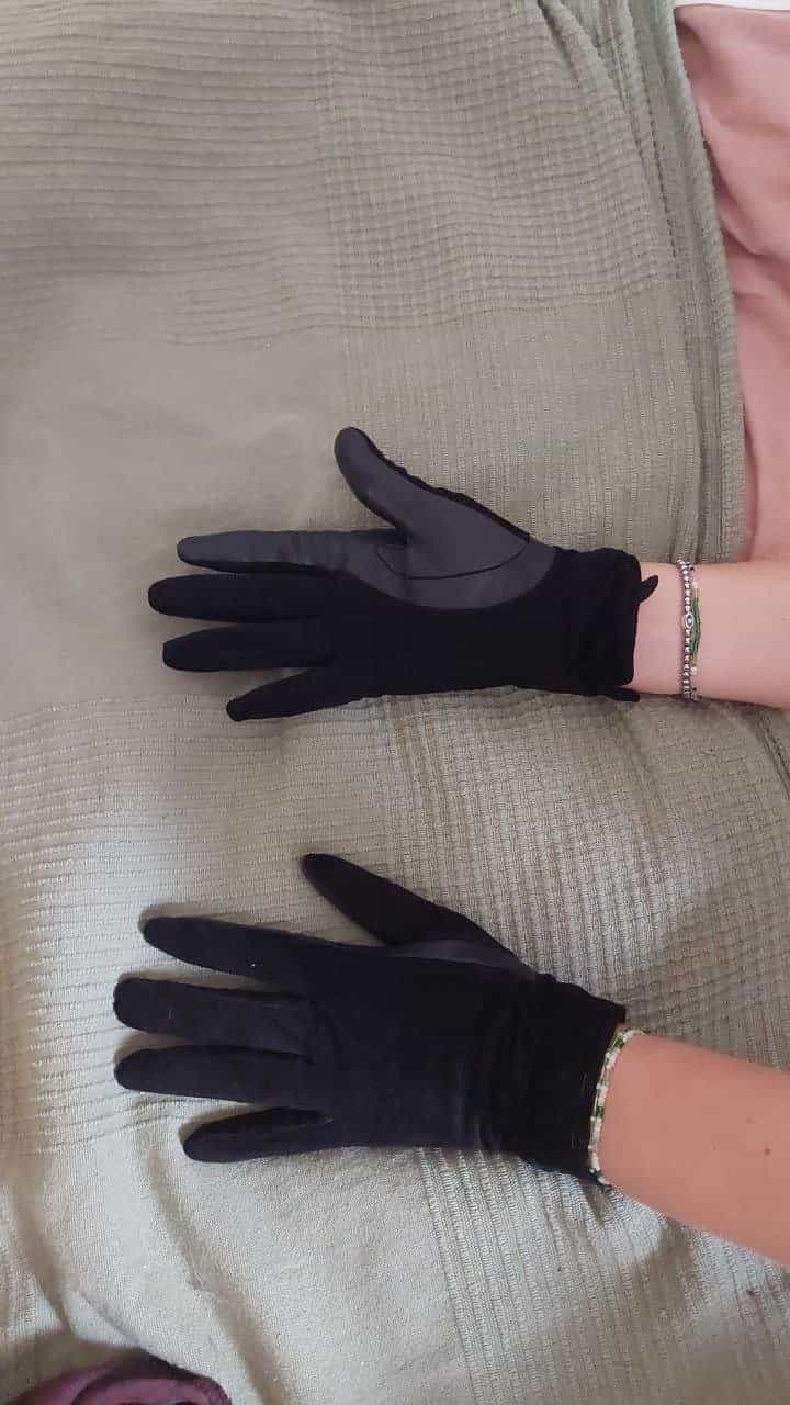 Leder Handschuhe schwarz