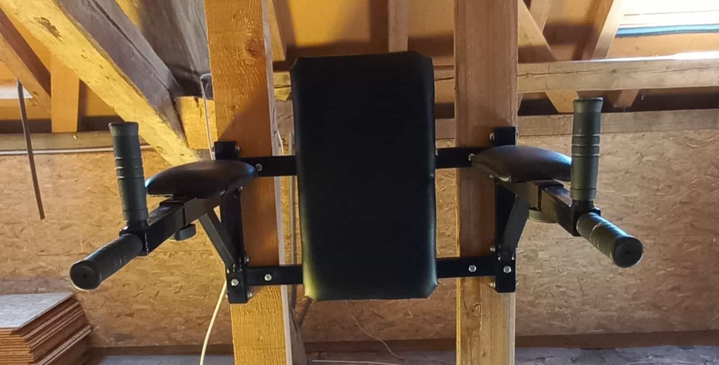Dip-Station & Bauchtrainer (Wandmontage)