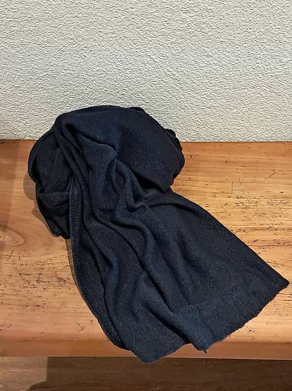 Strickschal dunkelblau
