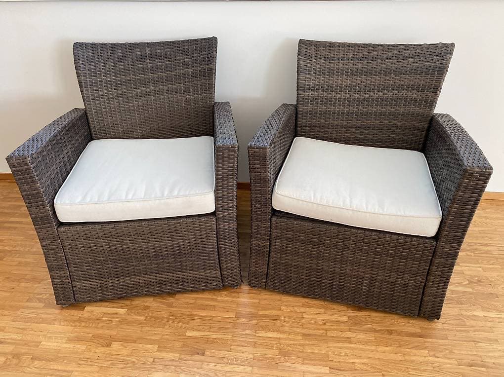 2 Gartensessel - gepflegter Zustand ("sunfun" von BAUHAUS)