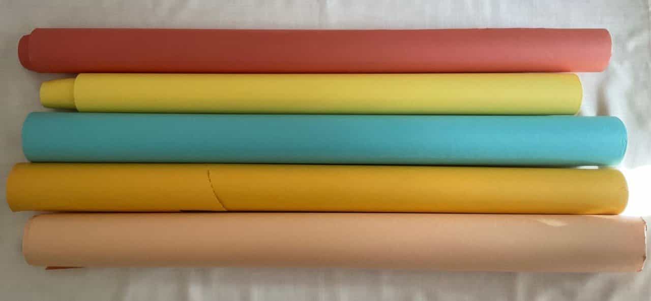 Farbpapier Rollen