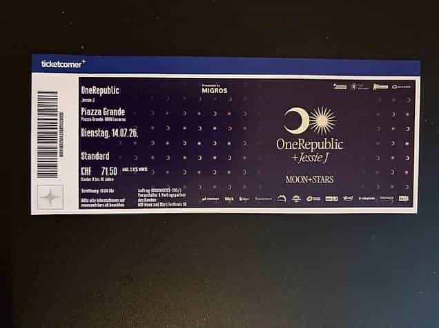 One-Republic am Moon & Stars: Gratis Kinderticket (8-16 J)