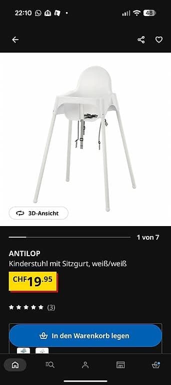 Gratis Ikea Hochstuhl