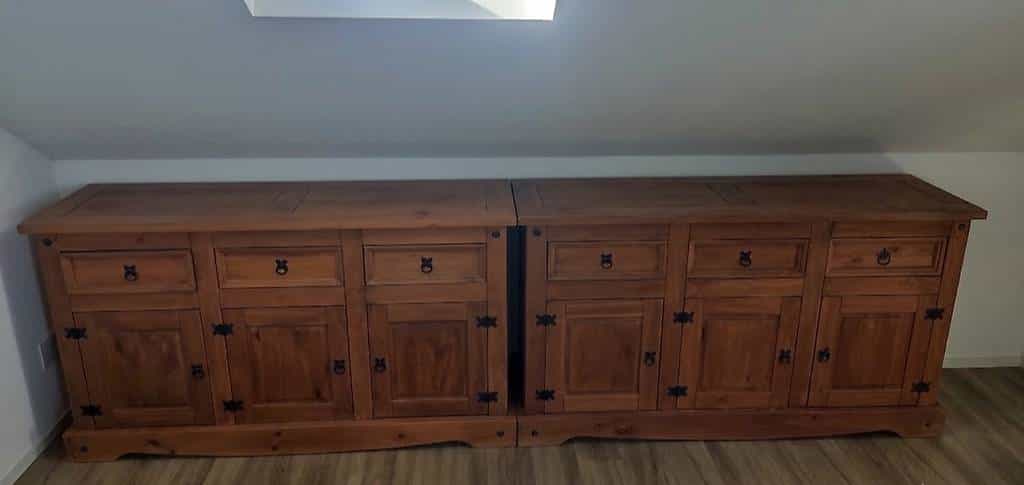 Gratis abzugeben: 3er-Set Landhausstil Möbel aus Massivholz