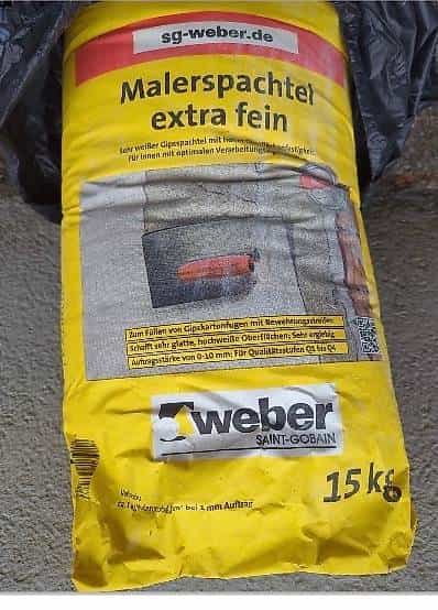 Weber Malerspachtel extra fein 15kg new