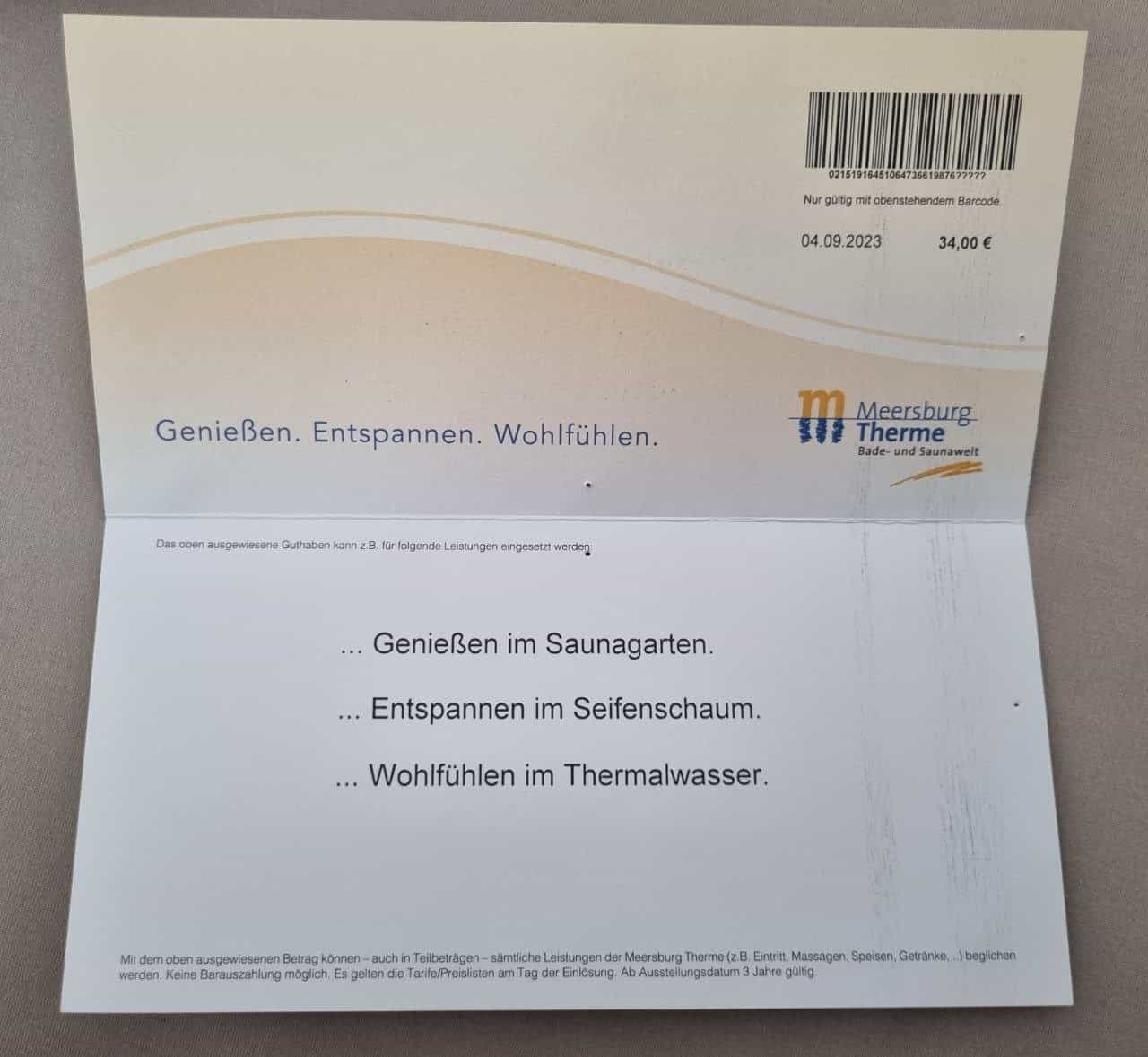 Gutschein Meersburg Therme