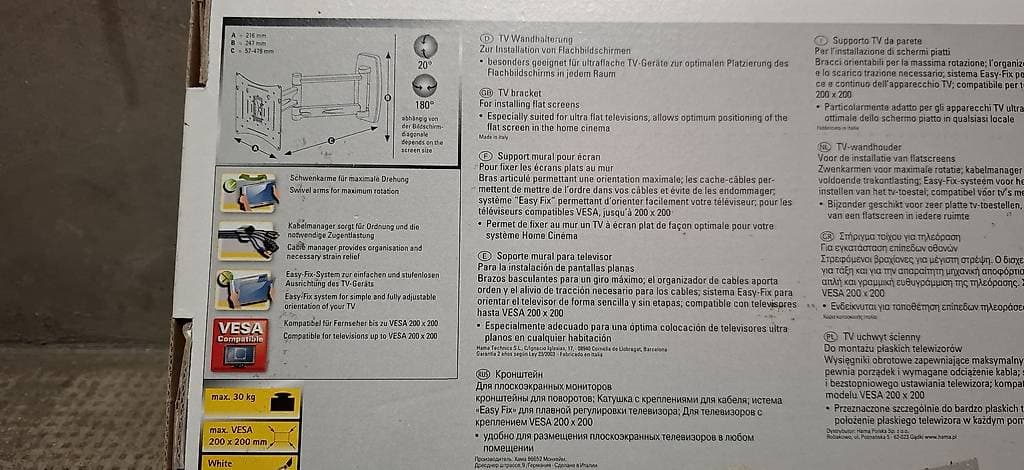 Support écran mural