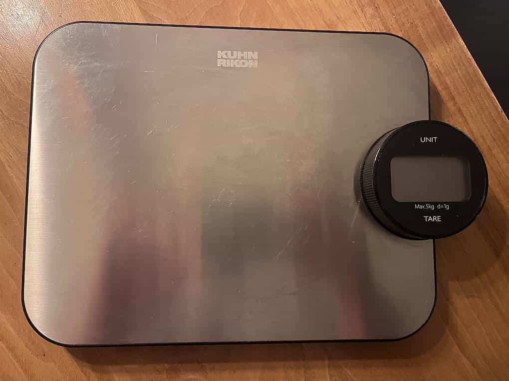digitale, kinetische Küchenwaage von Kuhn Rikon