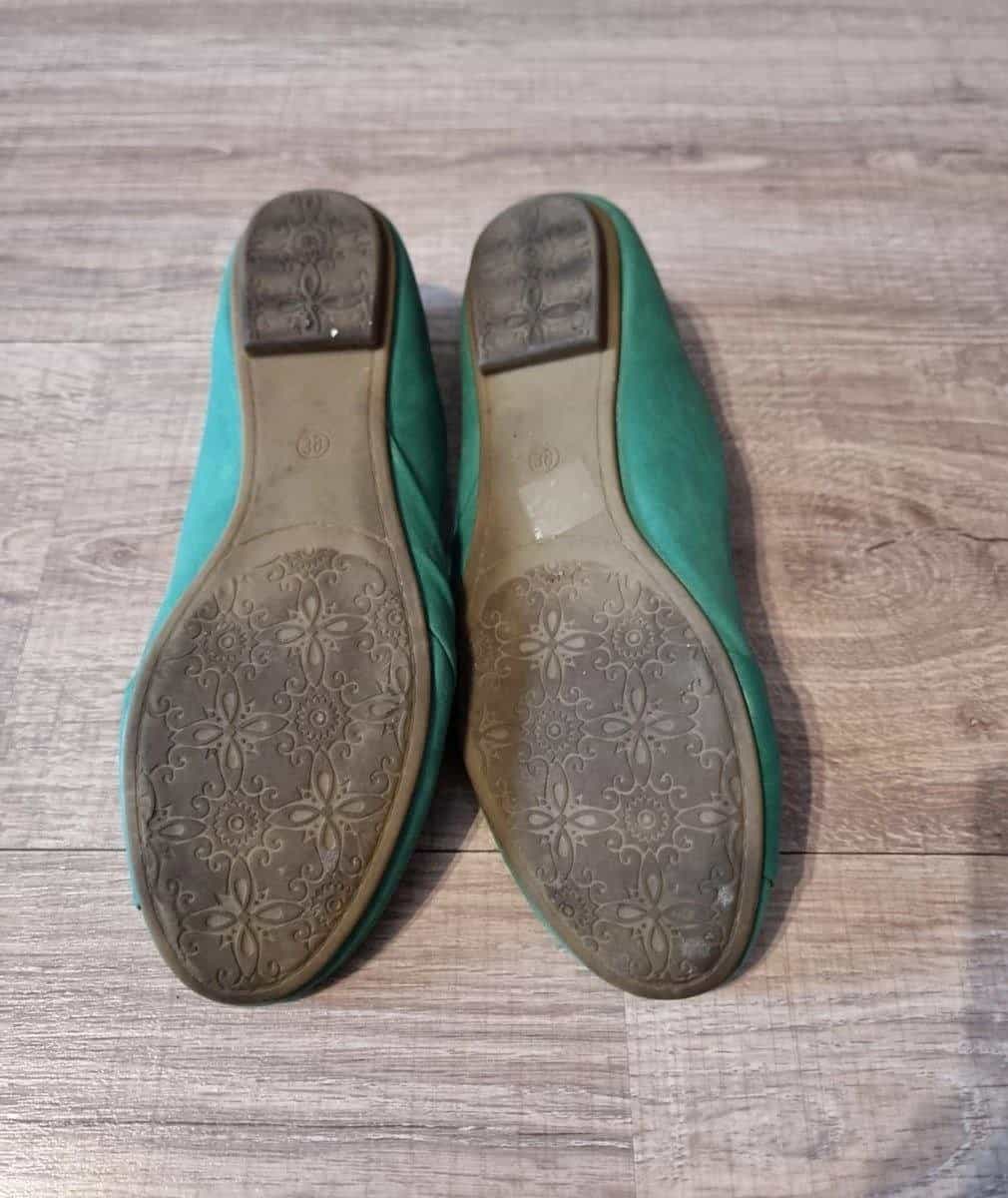Ballerinas Gr. 39 grün gebraucht