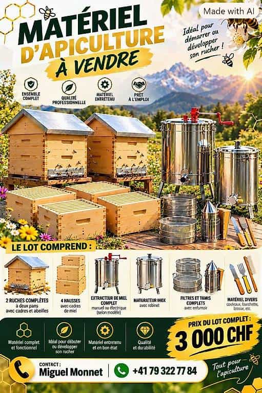 Abeilles et matériel