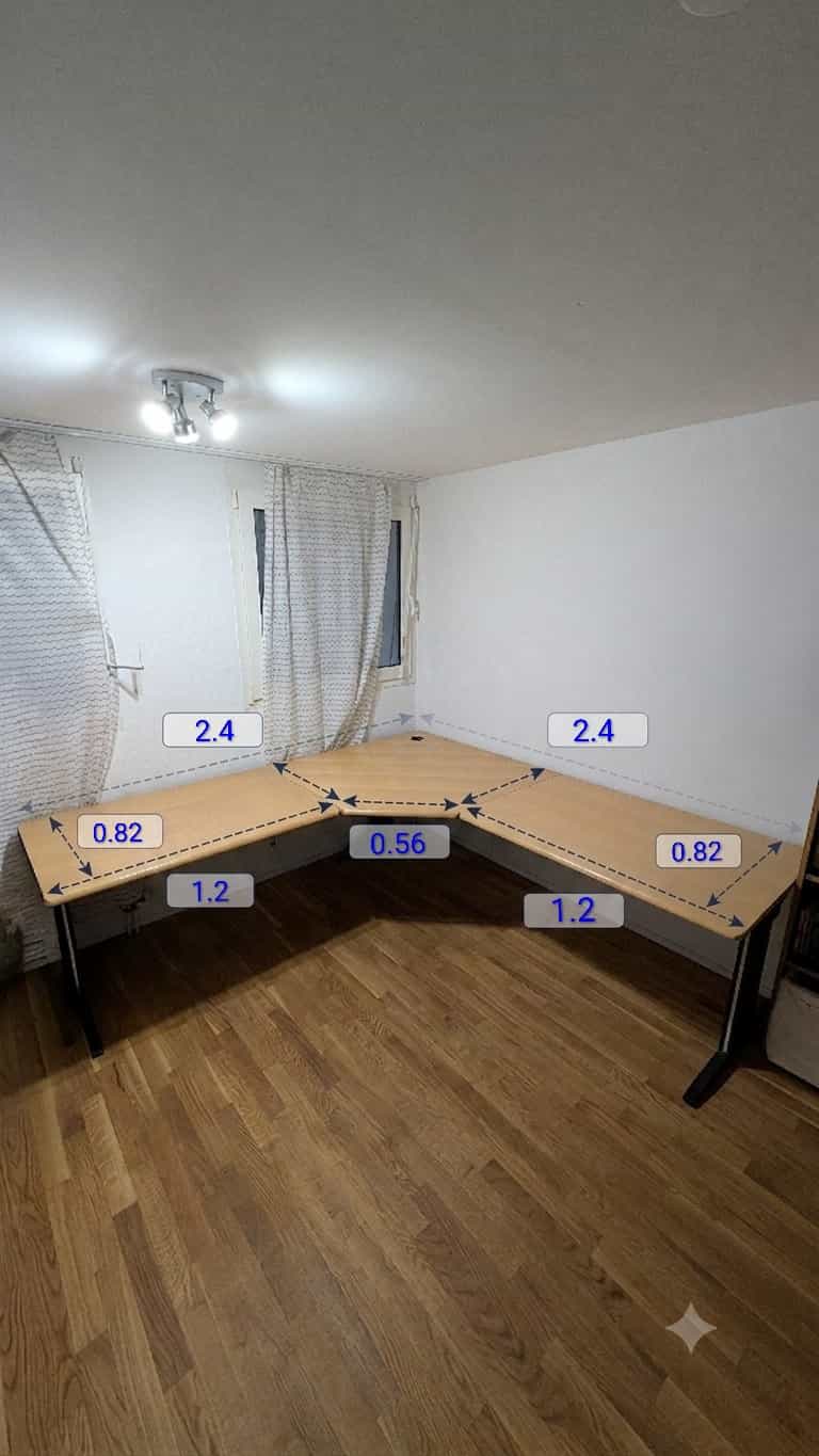 Large Elan Corner Desk / Office Desk (Pick-up in Zurich)